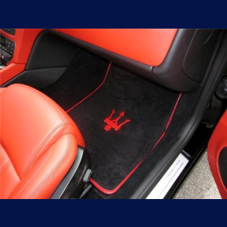 2010-2017 Maserati GranCabrio 2 Front Custom German Velour Floor Mats