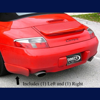 1997-2004 Porsche 911 / 996 Aero Cup Style 2pc Side Rear Bumper Skirts